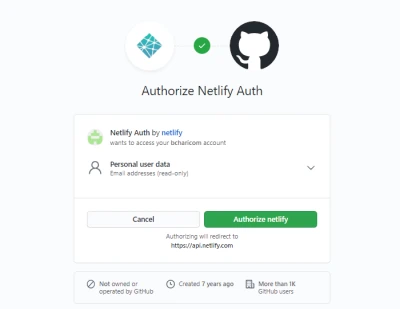Authorize Netlify Auth
