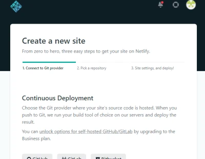 Connect to Git provider