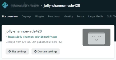 作成されたサイト