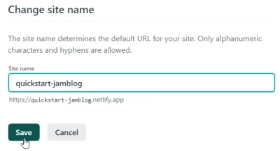 サイト名の変更